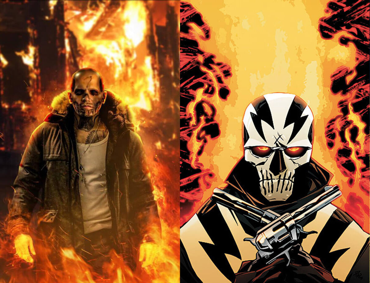 El Diablo Suicide Squad Comics Movie Comparison