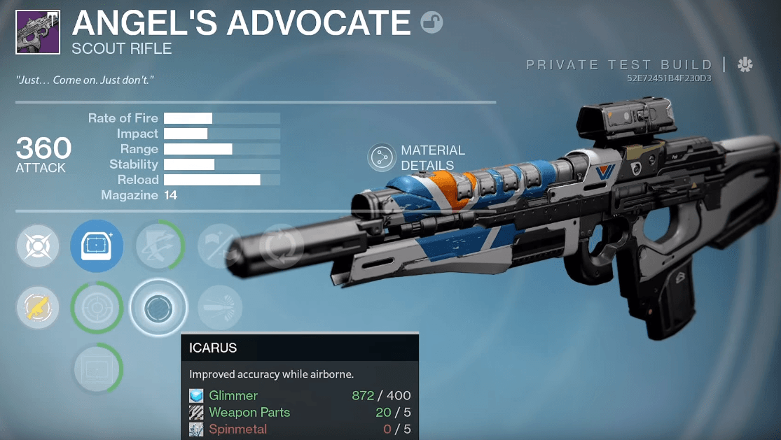Destiny Rise of Iron new weapon Angel Advocate