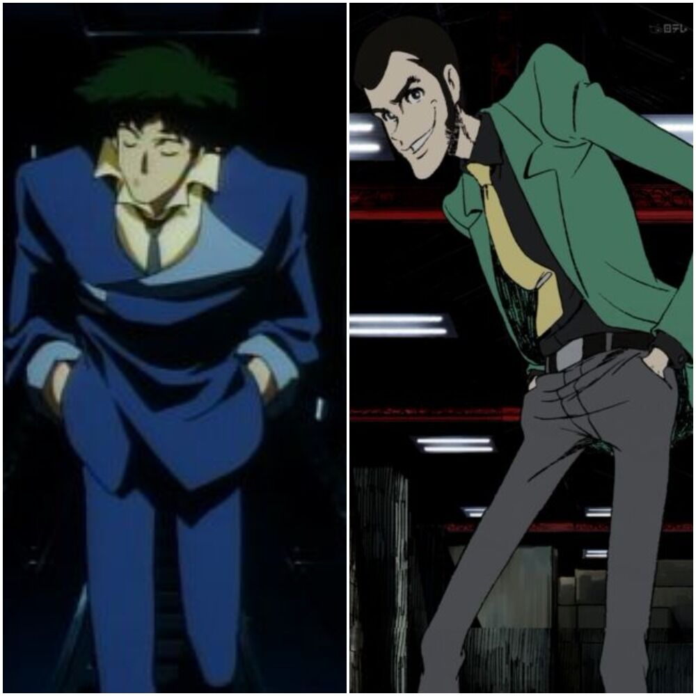 Cowboy Bebop's Spike and Lupin III's Lupin