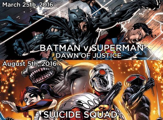 Comic Moviees DC 2016
