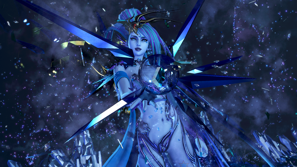 Summon Shiva in all her glory in DIssidia Final Fantasy NT