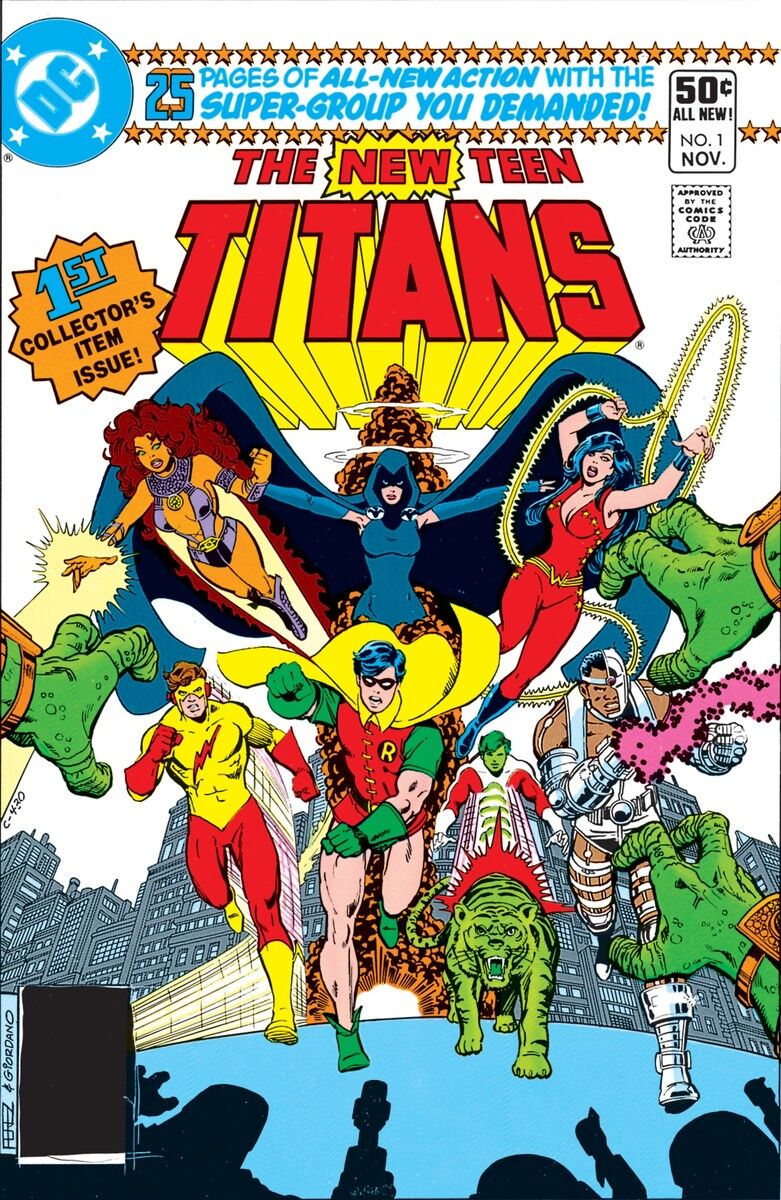 The New Teen Titans comic book cover