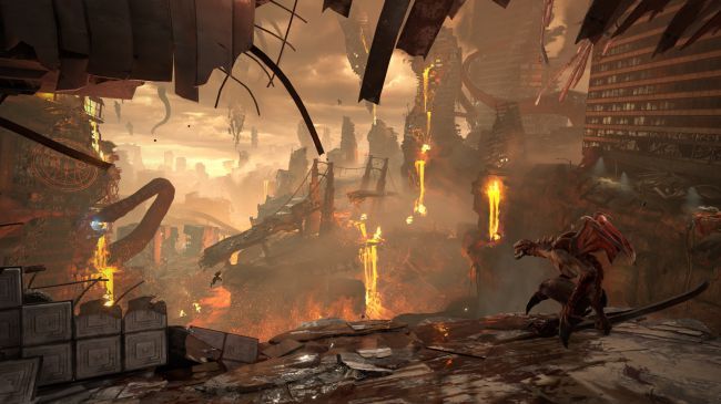 Doom Eternal environment Hell on Earth