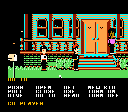 A screenshot of Maniac Mansion.