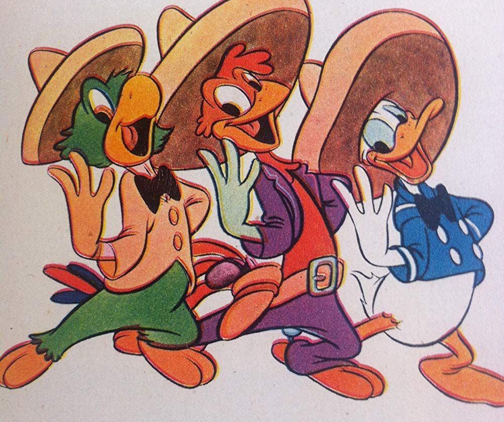 (From left to right): Jose Carioca, Panchito Pistoles, and Donald Duck in &amp;amp;quot;The Three Caballeros&amp;amp;quot;