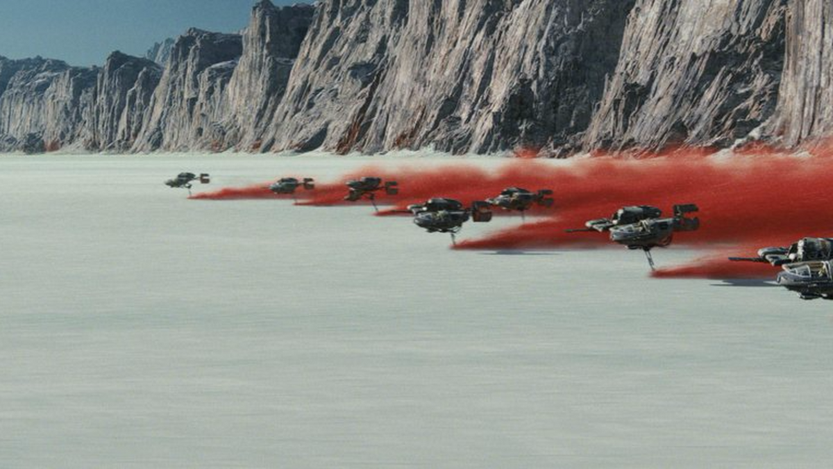 star was the last jedi battle of crait