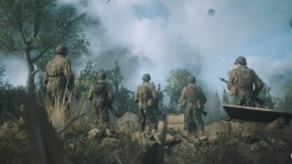 Five World War 2 squadmates head off into battle.