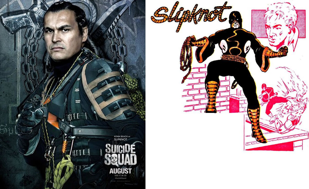 Slipknot Suicide Squad Comics Movie Comparison