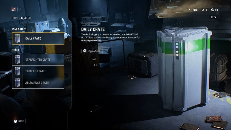Star Wars Battlefront II Daily Loot Crate