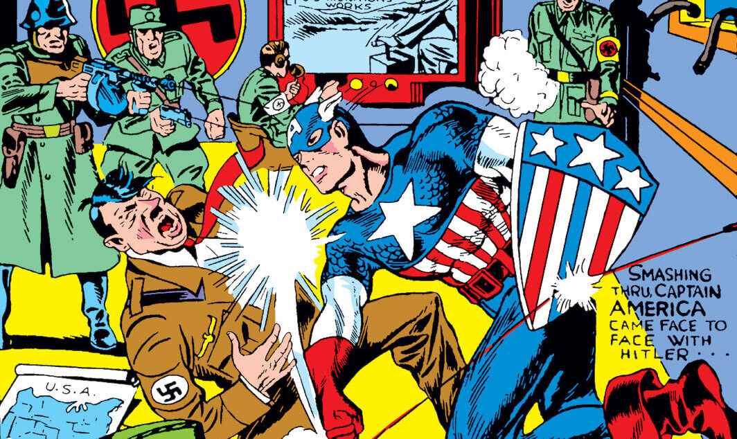 Captain America Punches Hitler