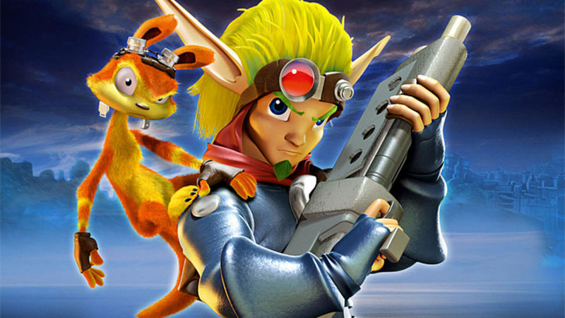 Jak and Daxter with a gun.