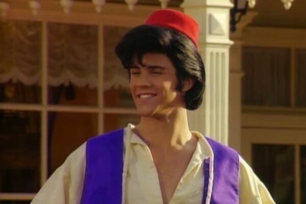 Here he is on Full House, playing Aladdin. 