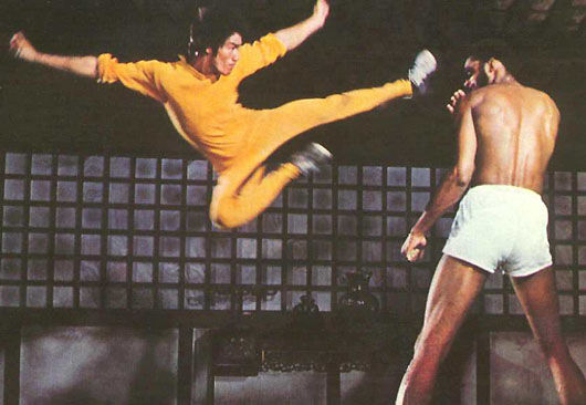Bruce Lee and Kareem Abdul-Jabbar in Game of Death