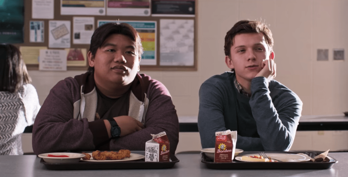 Ned and Peter in Spider-Man: Homecoming