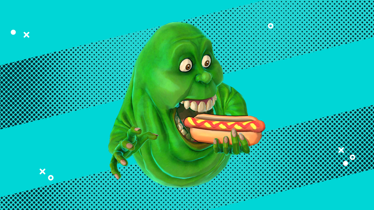 Slimer from Ghostbusters