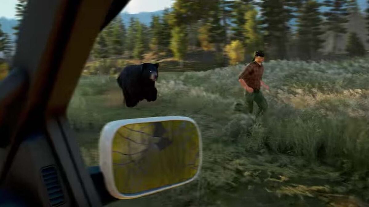 Far Cry 5 animals black bear attacking human