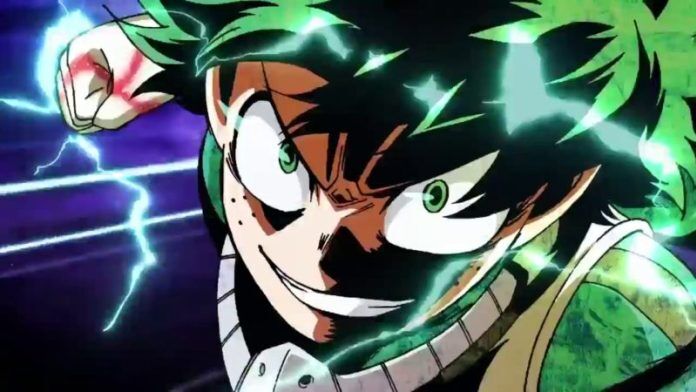 Deku using Full Cowling My Hero Academia