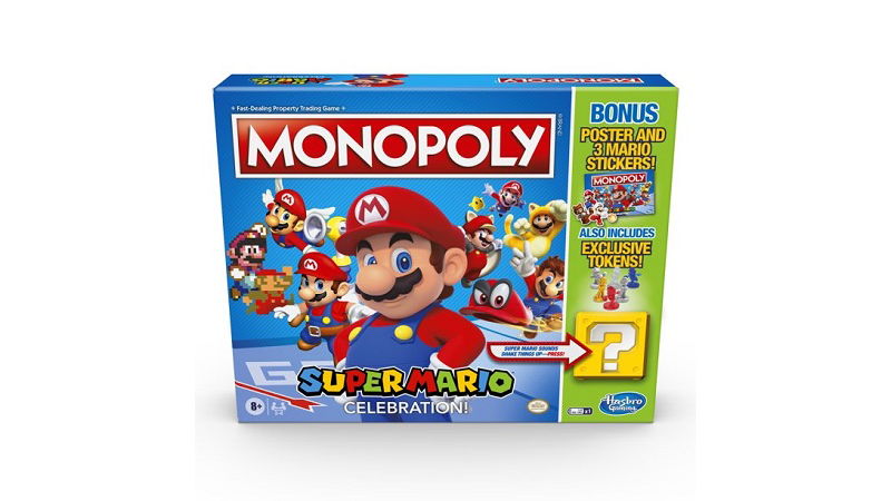 Hasbro Monopoly Board Game Super Mario Celebration Poster Sticker