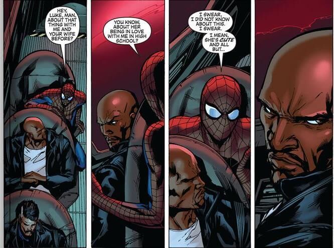Spider-Man Luke Cage Avengers 001