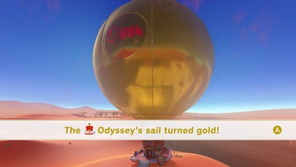Super Mario Odyssey&#039;s gold sail