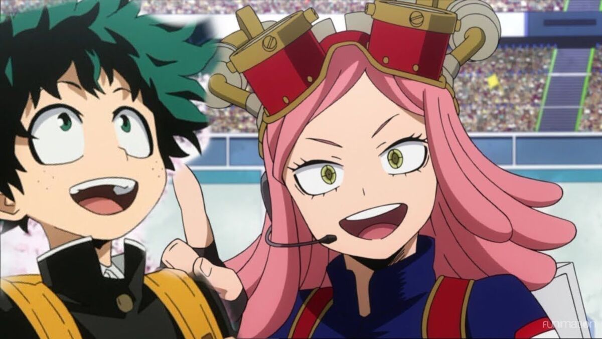 Deku and Support Girl from My Hero Academia