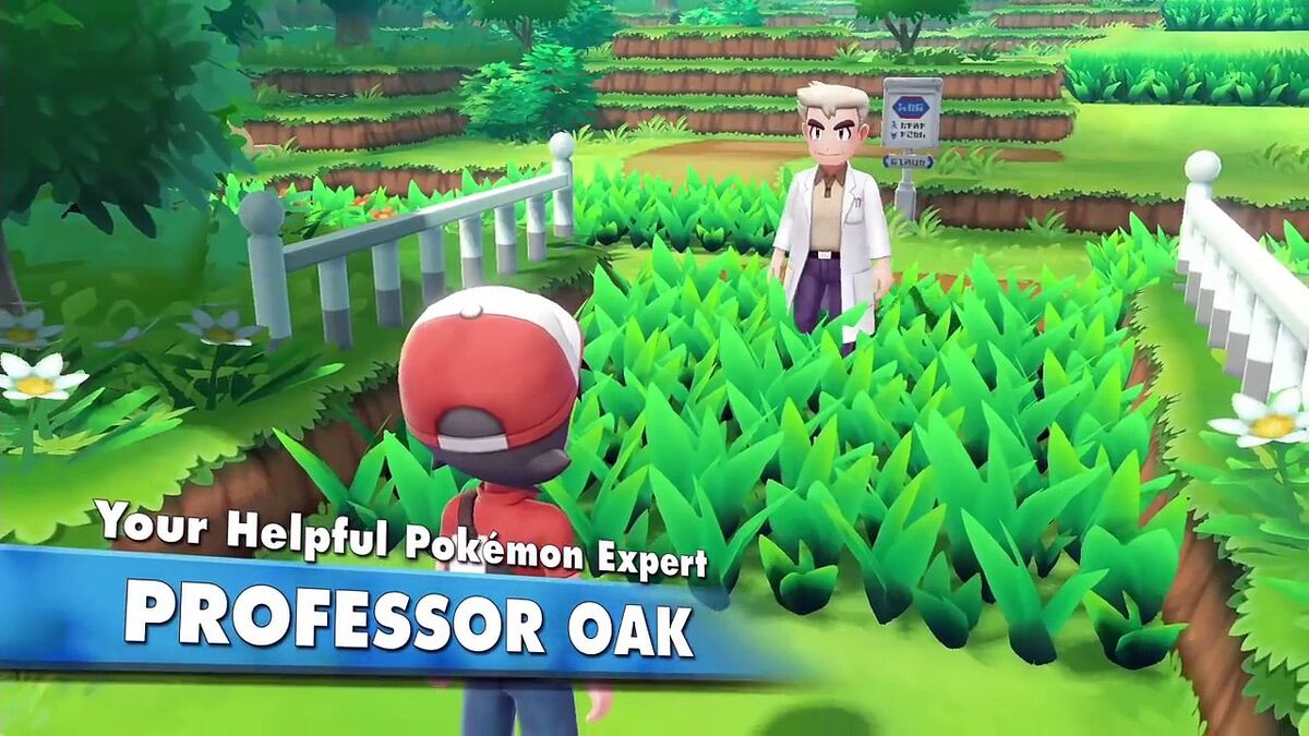 Pokemon Let&#039;s Go professor oak