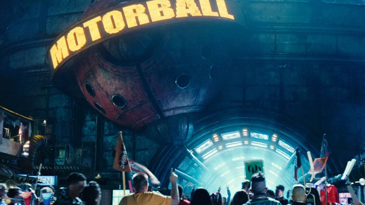 A shot of the Motorball arena in Iron City.