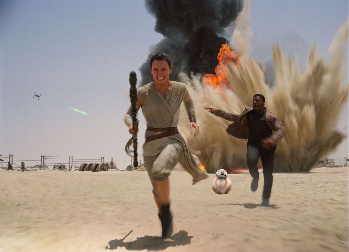 The Force Awakens was shot on traditional film stock