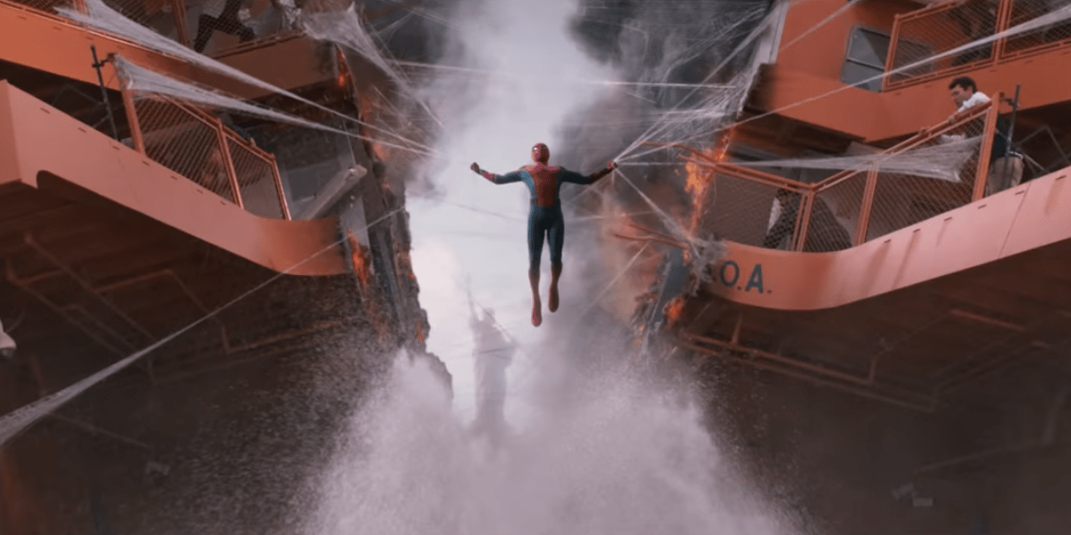 Spidey saves a ferry in Spider-Man: Homecoming