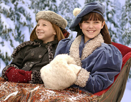 Samantha American Girl Holiday girls in a sleigh