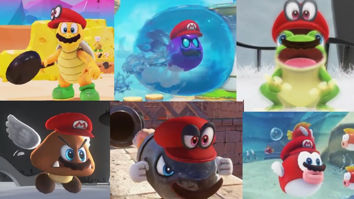 Super Mario Odyssey has many enemies for Cappy to capture