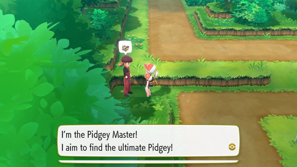 Pokémon Let's go pidgey free throw