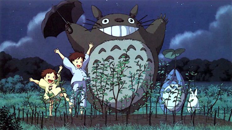 Totoro with Plants studio ghibli