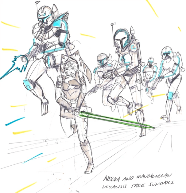 Siege-of-Mandalore-art-Captain-Rex-Ahsoka-Tano-Bo-Katan-Kryze