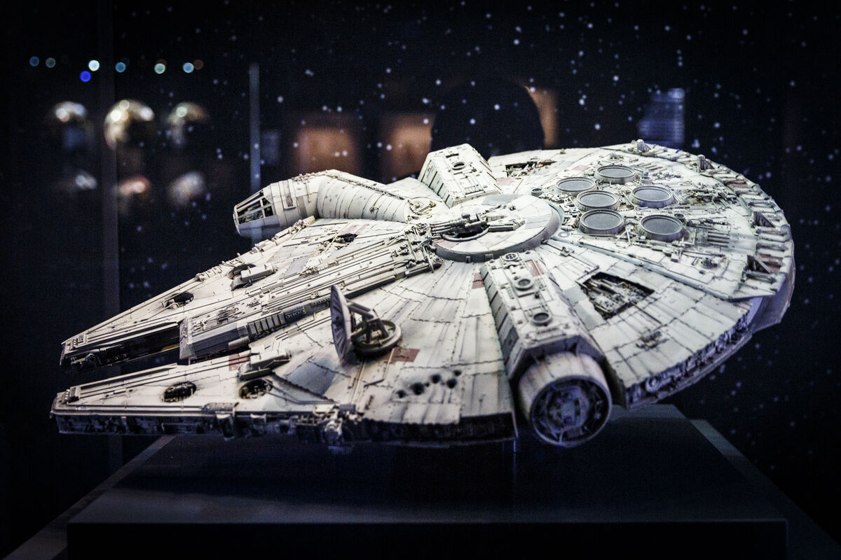 Original model of the Millennium Falcon 