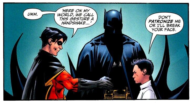 Damian Wayne Tim Drake Batman and Son