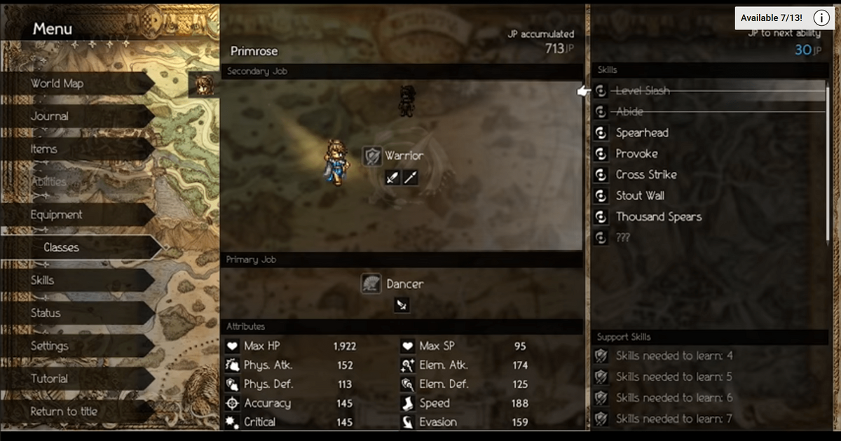 Octopath Traveler: Cotc Hunts and Class Up Guide for Beginners