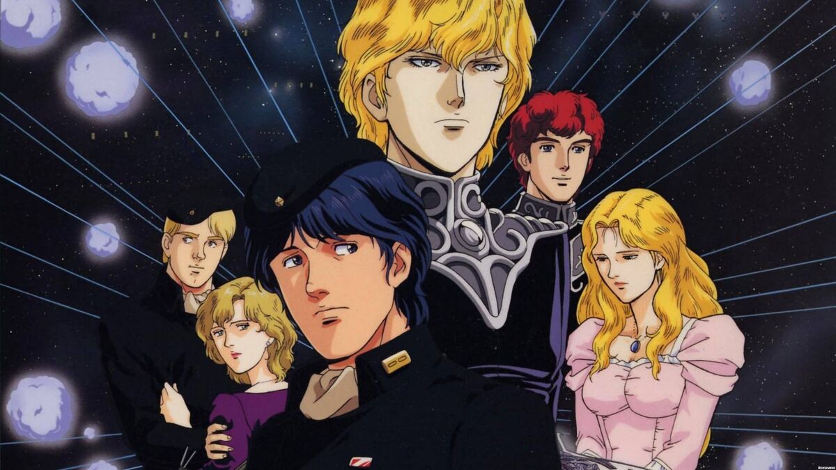 anime shows with large cast Legend of the Galactic Heroes