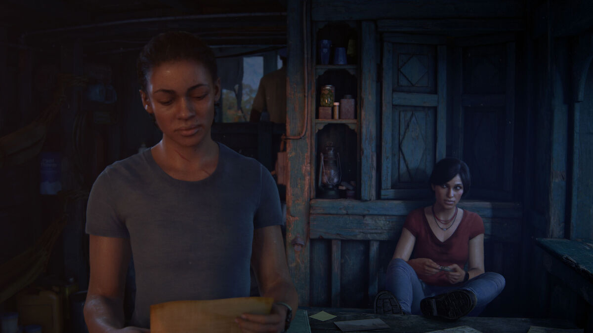 Nadine and Chloe conversing.