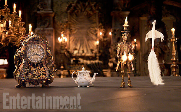 beauty and the beast cogsworth mrs potts lumiere ew