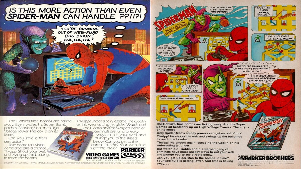 Atari 2600 Spider-Man ad