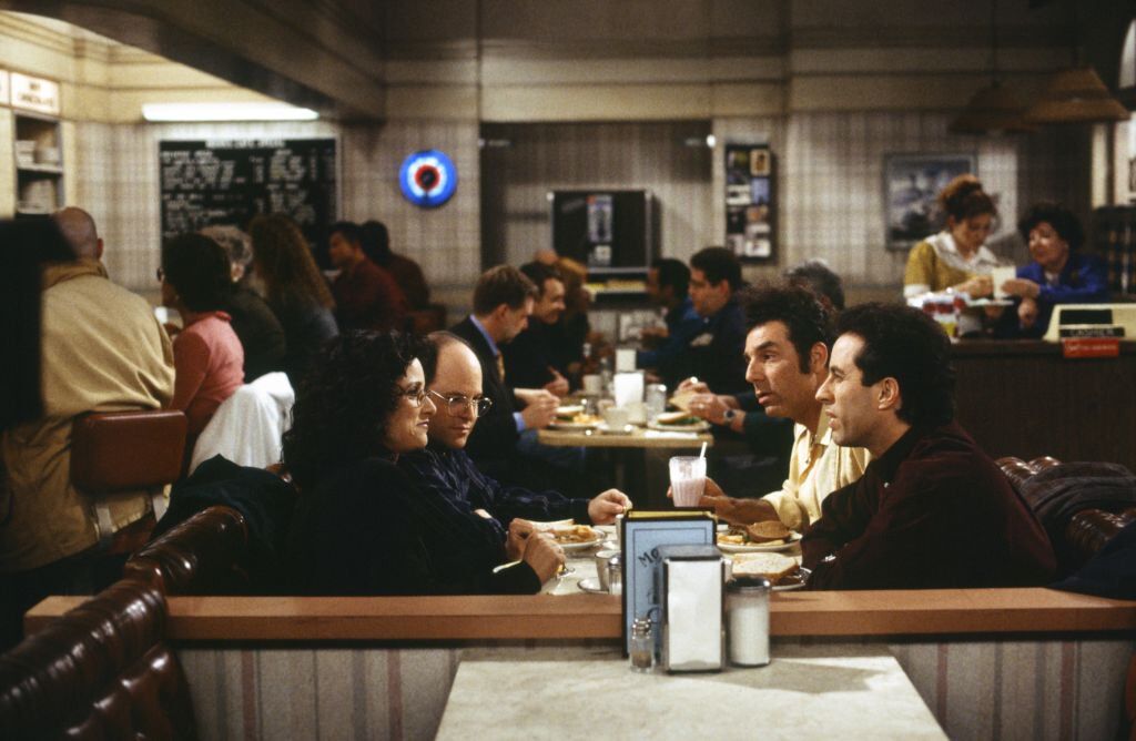 Jerry and the gang at the famed Monk's diner