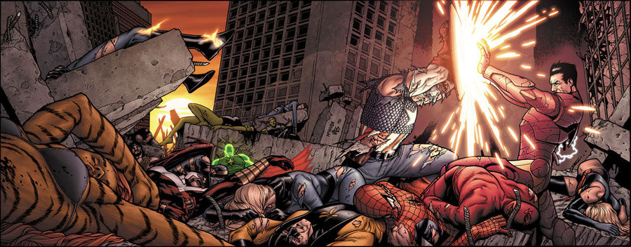 Captain America Fights Iron Man Marvel Civil War