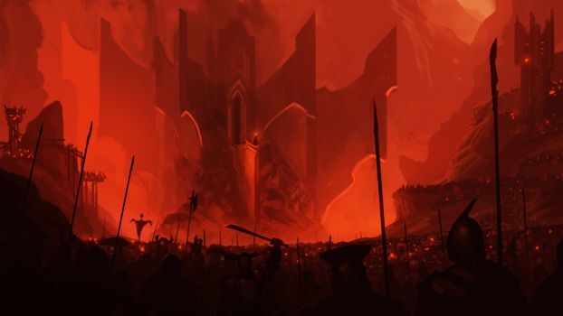 Artwork of the evil armies of Angband.