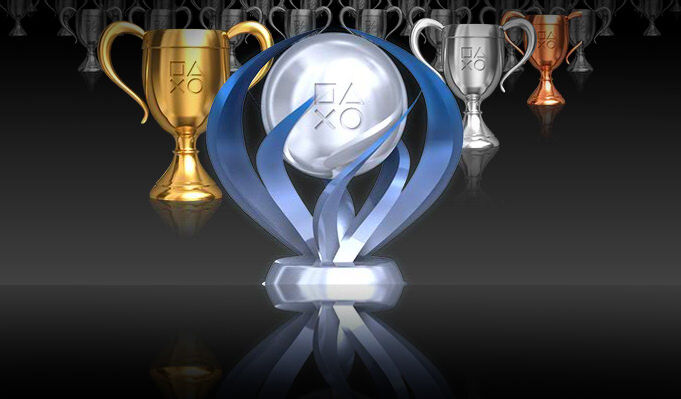 An image of PlayStation Network trophies.
