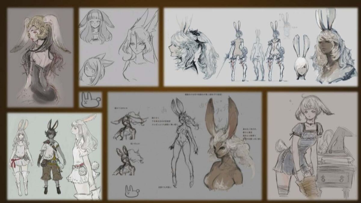 FFXIV Viera concept art