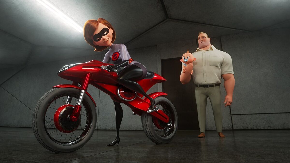 Incredibles Elastigirl, Mr Incredible and Jack-Jack