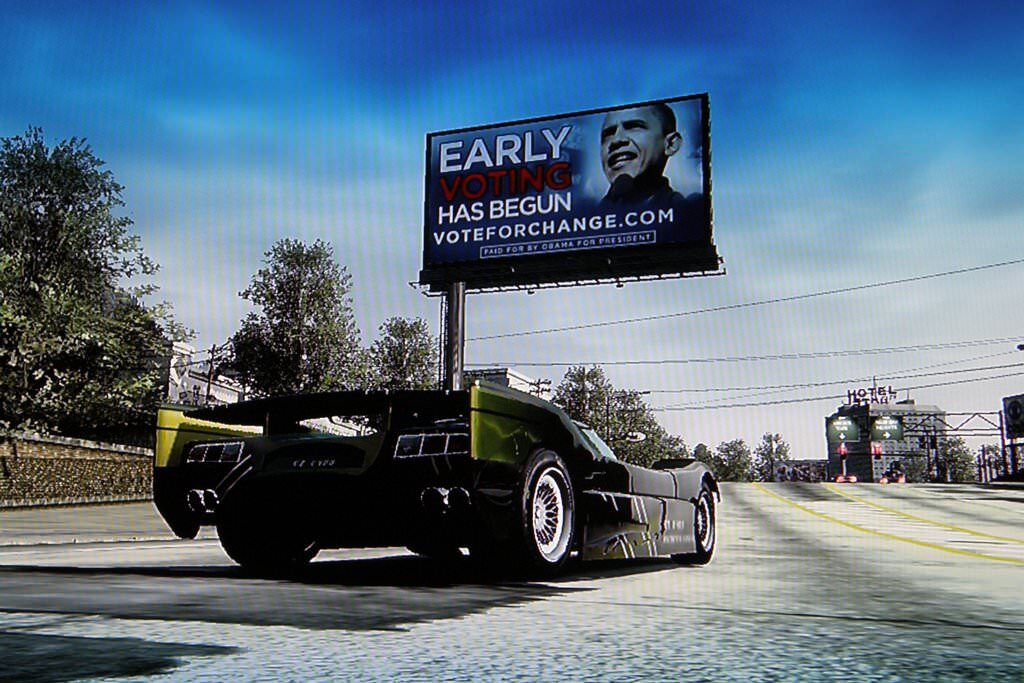 A screenshot of Burnout Paradise.