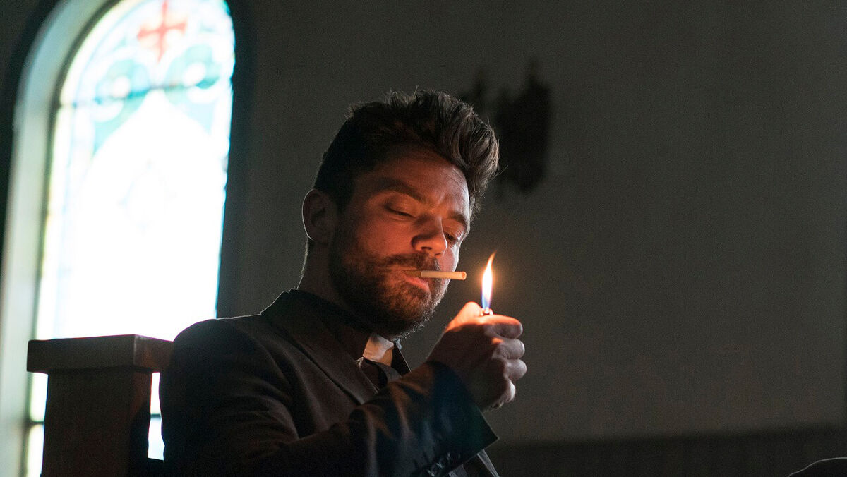 Dominic Cooper as Jesse Custer - Preacher _ Season 1, Episode 1 - Photo Credit: Lewis Jacobs/AMC