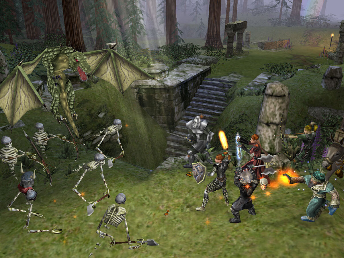A screenshot of Dungeon Siege for PC.